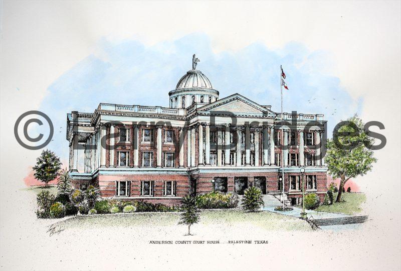 Anderson County Courthouse Larry Bridges Art