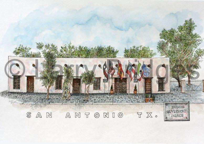 San Antonio Drawings Larry Bridges Art